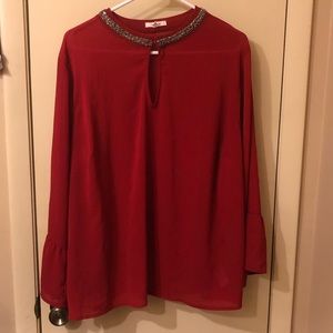 Maurices Red Blouse